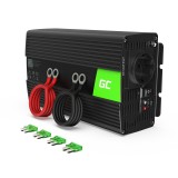 Įtampos keitiklis 24V → 220V 1000/2000W Sinus su USB QC 3.0 Green Cell 